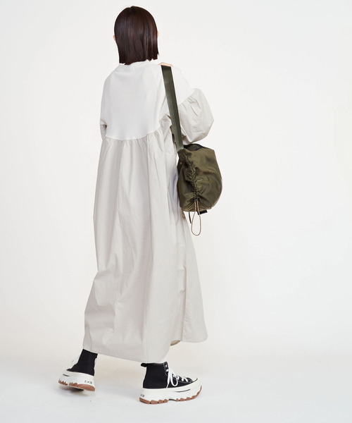 CONVERSE TOKYO 「CONVERSE TOKYO」 長袖ワンピース FREE ライトグレー CONVERSE TOKYO 「CONVERSE TOKYO」 長袖ワンピース FREE ライトグレー