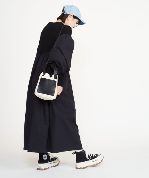 CONVERSE TOKYO 「CONVERSE TOKYO」 長袖ワンピース FREE ライトグレー
