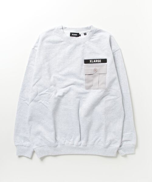 「XLARGE」 スウェットカットソー L アッシュ メンズの画像
