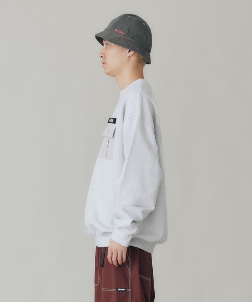 「XLARGE」 スウェットカットソー L アッシュ メンズの画像