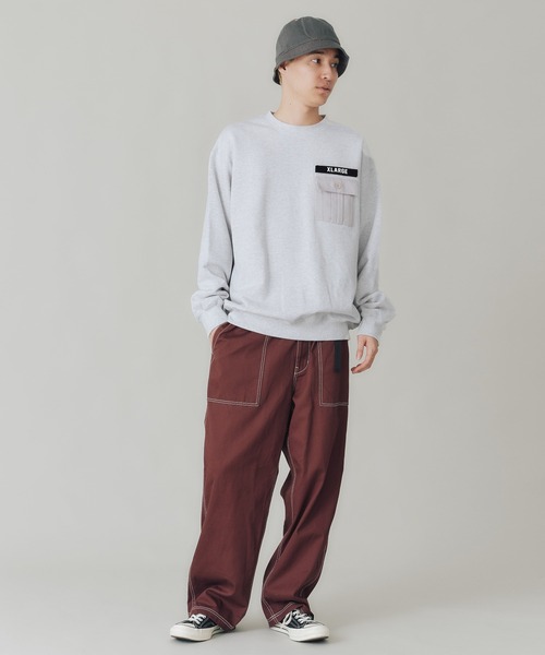 「XLARGE」 スウェットカットソー L アッシュ メンズの画像