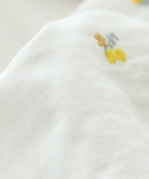 ブラウス シャツ 何気ない日をそっと彩る花刺繍ガーゼブラウス レディース | sanpo kuschel | 04
