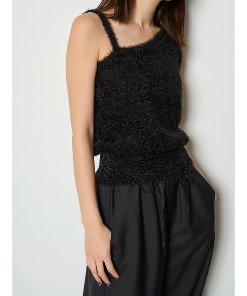 「MIESROHE」 ノースリーブニット ONE SIZE シルバー レディース_画像3