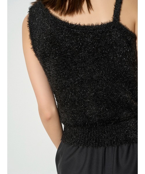 「MIESROHE」 ノースリーブニット ONE SIZE シルバー レディース_画像6