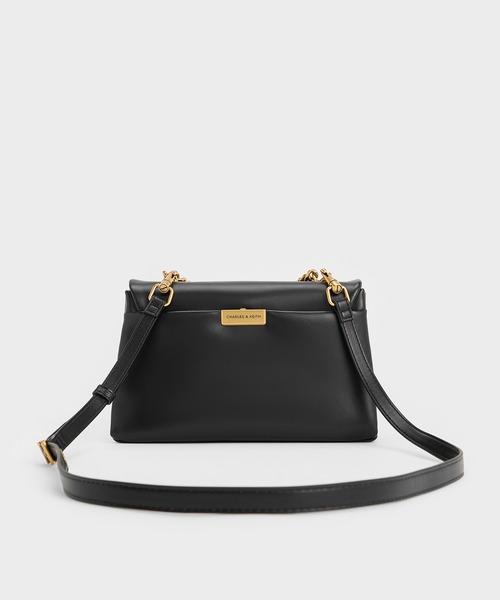 「CHARLES \u0026 KEITH」 2WAYバッグ M ブラック レディースの画像