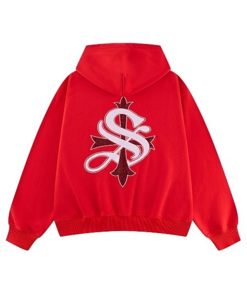 パーカー A'GEM/9 × .kom 「SUPPLIER/サプライヤー」Cross Zip Hoodie V2/クロスジップアップパーカーの画像