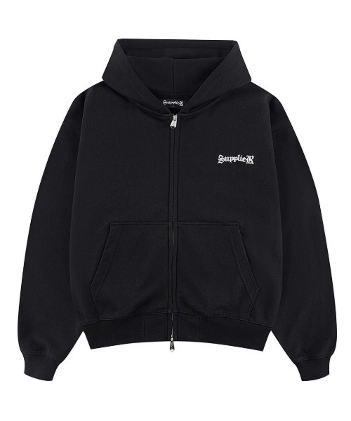 パーカー A'GEM/9 × .kom 「SUPPLIER/サプライヤー」Cross Zip Hoodie V2/クロスジップアップパーカーの画像