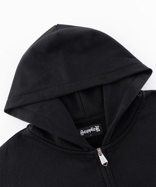 パーカー A'GEM/9 × .kom 「SUPPLIER/サプライヤー」Cross Zip Hoodie V2/クロスジップアップパーカーの画像