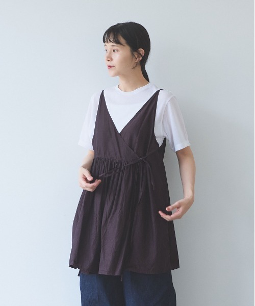 yuni ブラウス シャツ cotton cupla product dye cachecoeur bitier