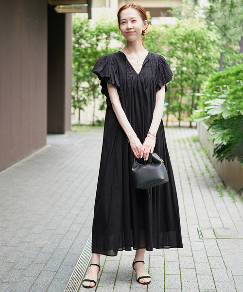 SLOBE IENA（スローブイエナ） ワンピース 半袖 バルーンスリーブ
