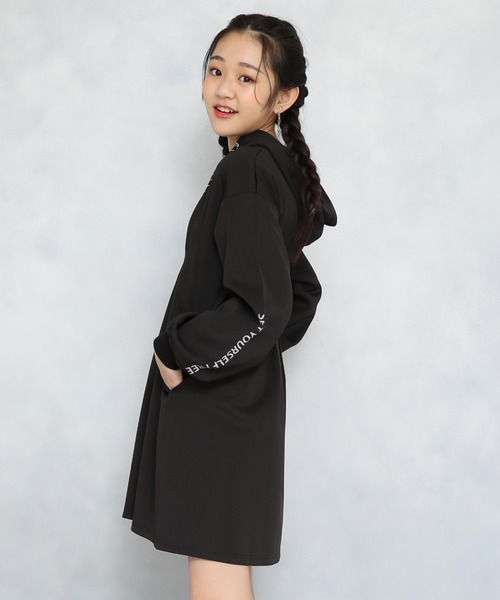 「PINKHUNT」 「KIDS」長袖ワンピース 160cm ブラック キッズ_画像4