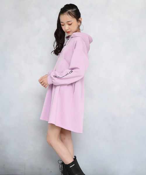 「PINKHUNT」 「KIDS」長袖ワンピース 160cm ブラック キッズ_画像5
