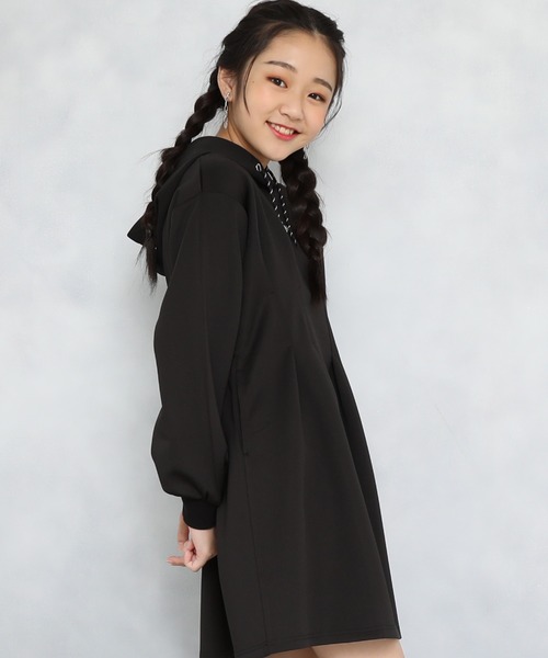 「PINKHUNT」 「KIDS」長袖ワンピース 160cm ブラック キッズ_画像9