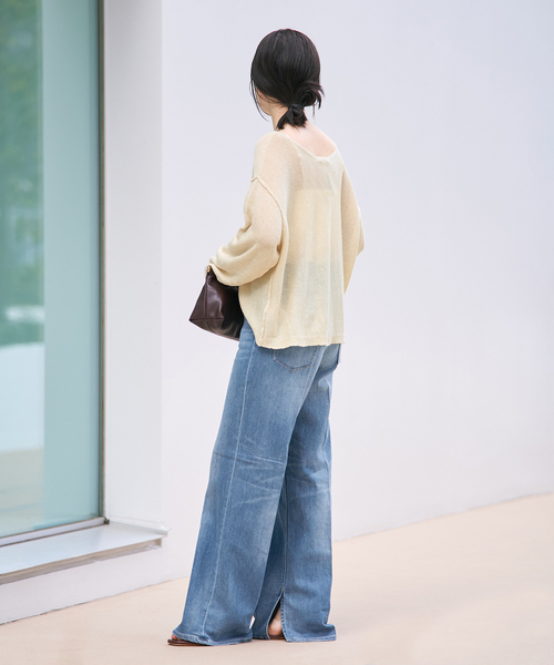 ジーンズ デニム デニムパンツ Healthy denim / ヘルシーデニム 別注 SLIT デニムパンツ レディース_7