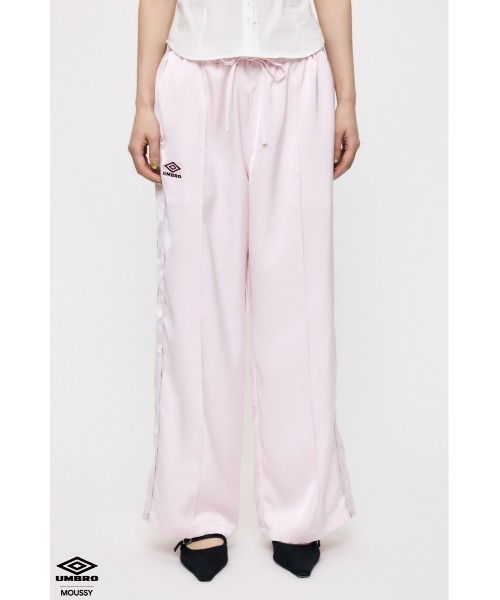 ワイドパンツ パンツ U/M SATIN トラックパンツ レディース