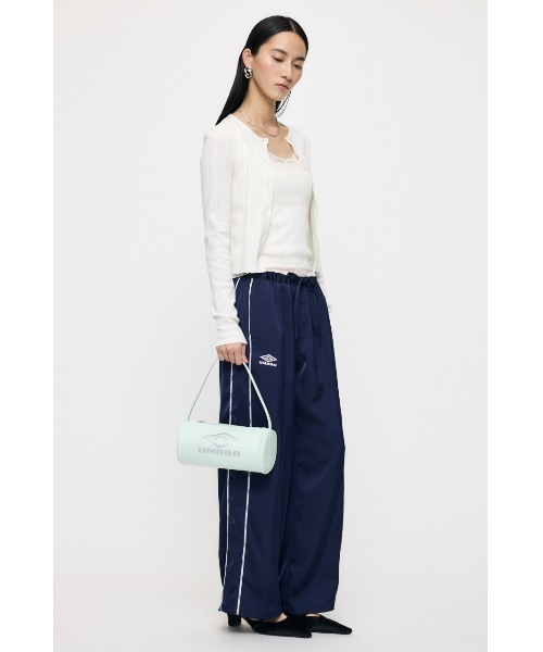 MOUSSY（マウジー） ワイドパンツ パンツ U/M SATIN トラックパンツ