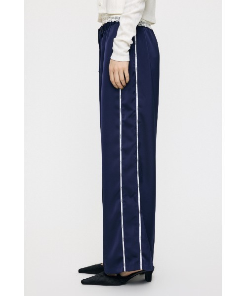 MOUSSY（マウジー） ワイドパンツ パンツ U/M SATIN トラックパンツ