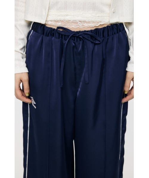 MOUSSY（マウジー） ワイドパンツ パンツ U/M SATIN トラックパンツ