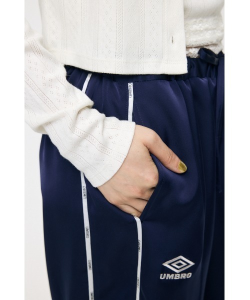 MOUSSY（マウジー） ワイドパンツ パンツ U/M SATIN トラックパンツ