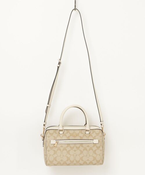 COACH ベージュ/ホワイトレザー 2WAYバッグ COACH（コーチ） 2WAYバッグ - ベージュ レディース : ZOZOTOWN Yahoo