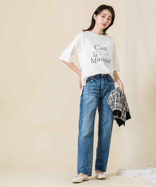 「Gready Brilliant」 半袖Tシャツ 38 オフホワイト レディース_画像2