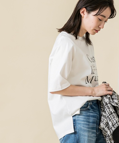 「Gready Brilliant」 半袖Tシャツ 38 オフホワイト レディース_画像9