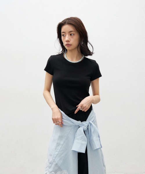 tシャツ 半袖 バックオープンリボントップス レディース : ZOZOTOWN