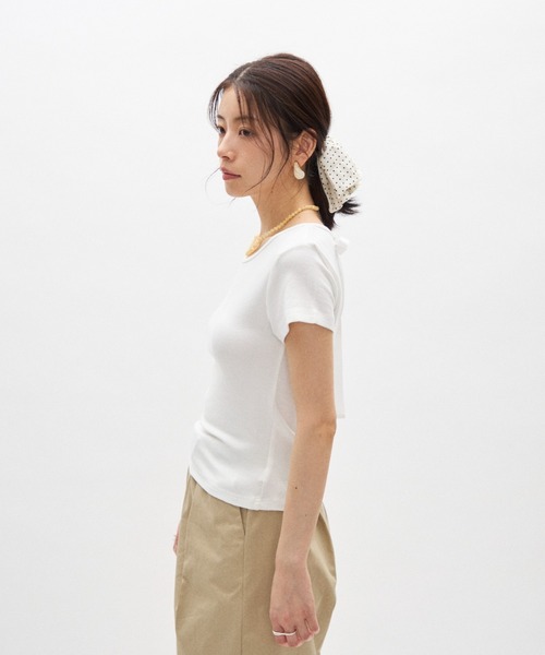 tシャツ 半袖 バックオープンリボントップス レディース : ZOZOTOWN 