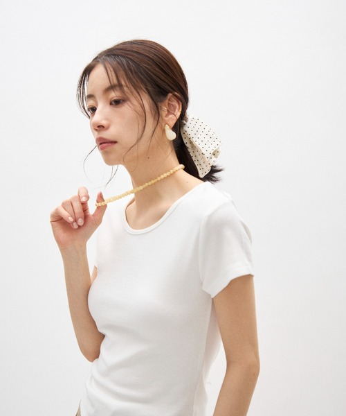 tシャツ 半袖 バックオープンリボントップス レディース : ZOZOTOWN 