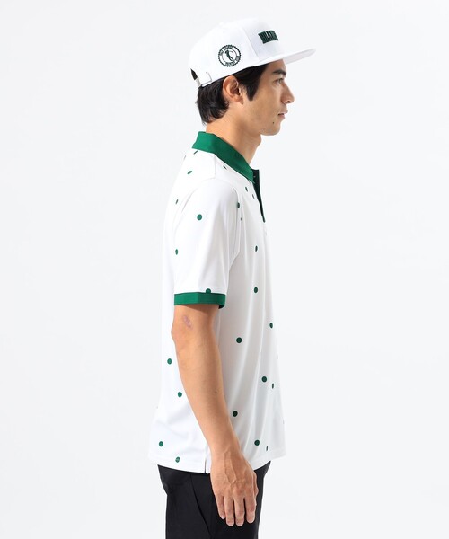 「BEAMS GOLF」 半袖ポロシャツ L ホワイト メンズ_画像5