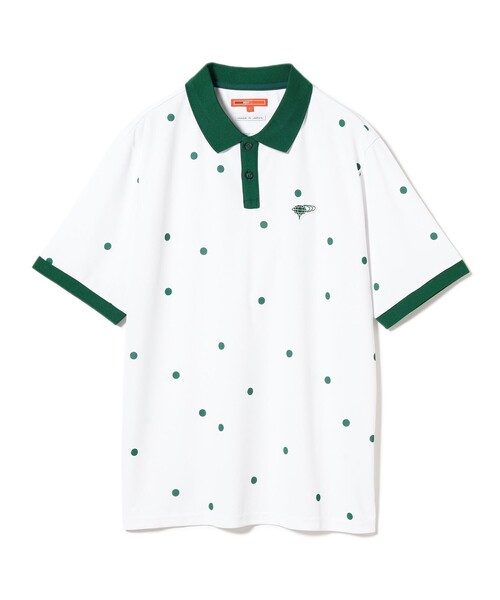 「BEAMS GOLF」 半袖ポロシャツ L ホワイト メンズ_画像6