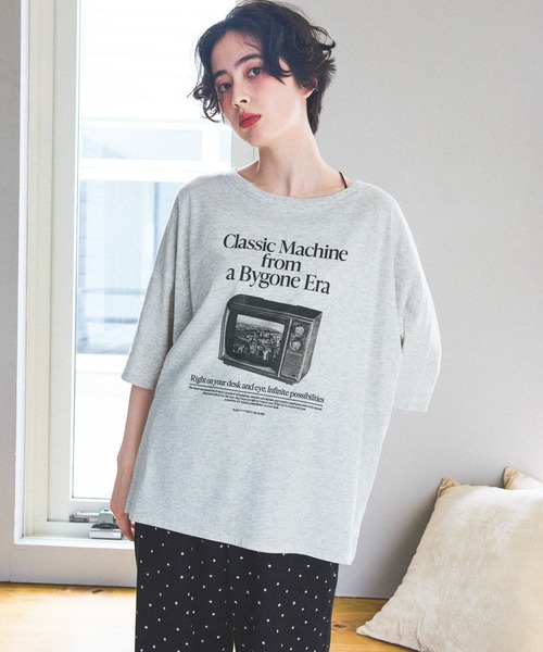 niko and…（ニコアンド） tシャツ 半袖 アソートフォトBIGTシャツ