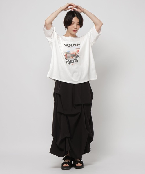 niko and…（ニコアンド） tシャツ 半袖 アソートフォトBIGTシャツ