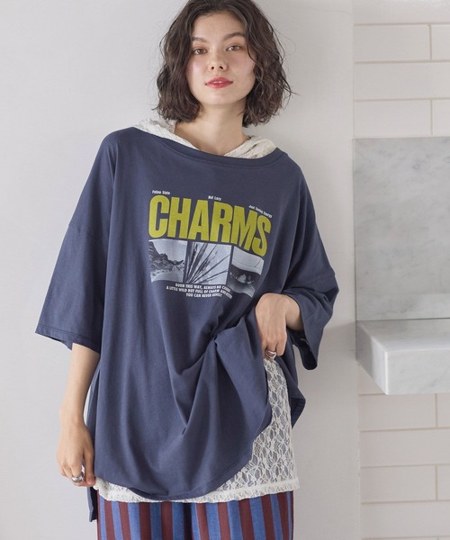 niko and…（ニコアンド） tシャツ 半袖 アソートフォトBIGTシャツ