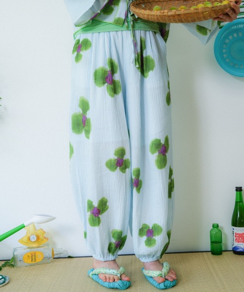 PAMM（パム） ワイドパンツ パンツ 庭の花のもんぺパンツ レディース