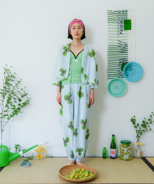 PAMM（パム） ワイドパンツ パンツ 庭の花のもんぺパンツ レディース
