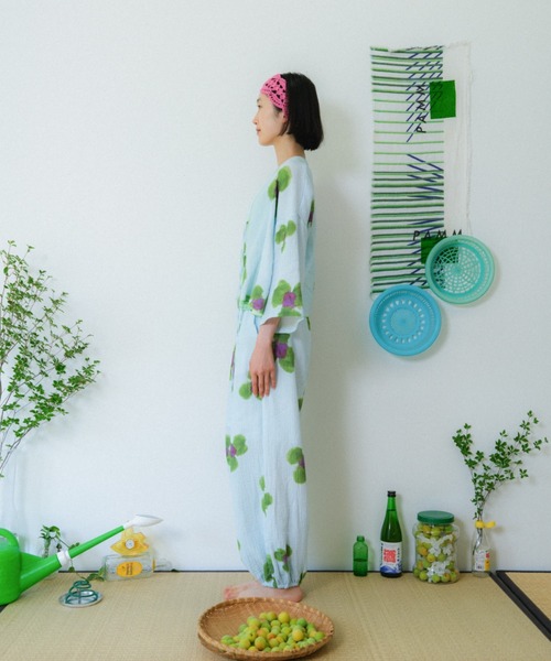 PAMM（パム） ワイドパンツ パンツ 庭の花のもんぺパンツ レディース