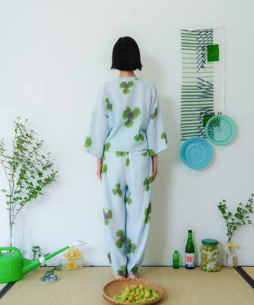 PAMM（パム） ワイドパンツ パンツ 庭の花のもんぺパンツ レディース