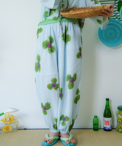 PAMM（パム） ワイドパンツ パンツ 庭の花のもんぺパンツ レディース