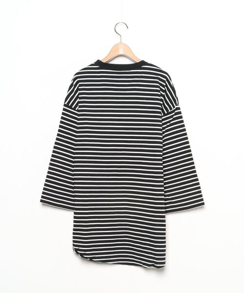 VICTIM（ヴィクティム） 7分袖Tシャツ X-LARGE ブラック×ホワイト