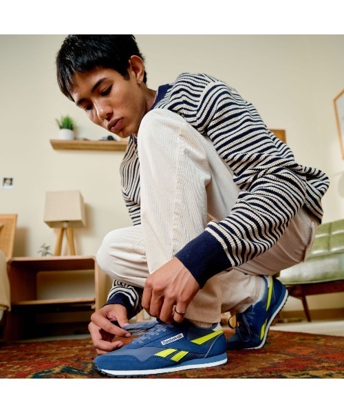 「Reebok」 ローカットスニーカー 23.5cm ホワイト×グレー メンズ_画像8