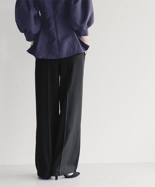 「ur's」 スラックス M ダークネイビー レディース_画像6