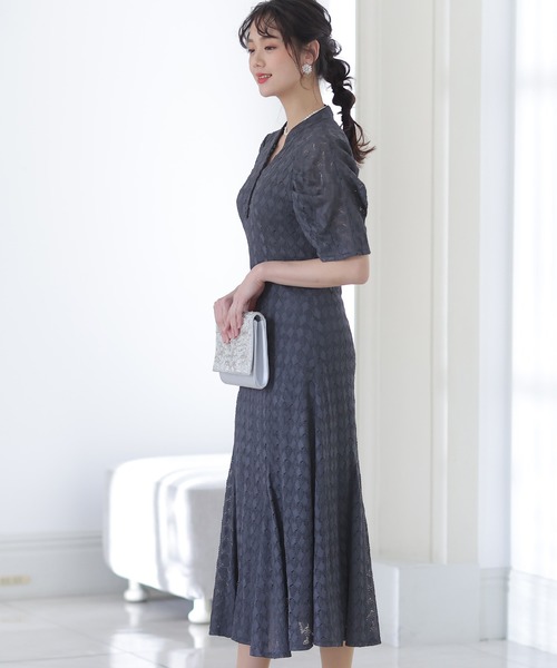 「PourVous」 半袖ワンピース M ベージュ レディース_画像7