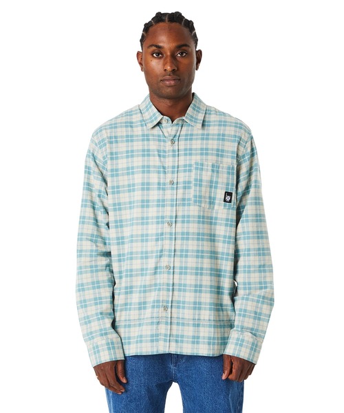 「HUF」 長袖シャツ X-LARGE ベージュ系その他 メンズ_画像5