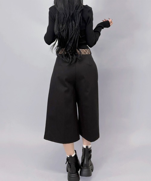 「FOLLOWIN」 チノパンツ MEDIUM ブラック レディース_画像9