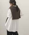 ワンピース フロントシャーリングシャツワンピースの詳細画像4