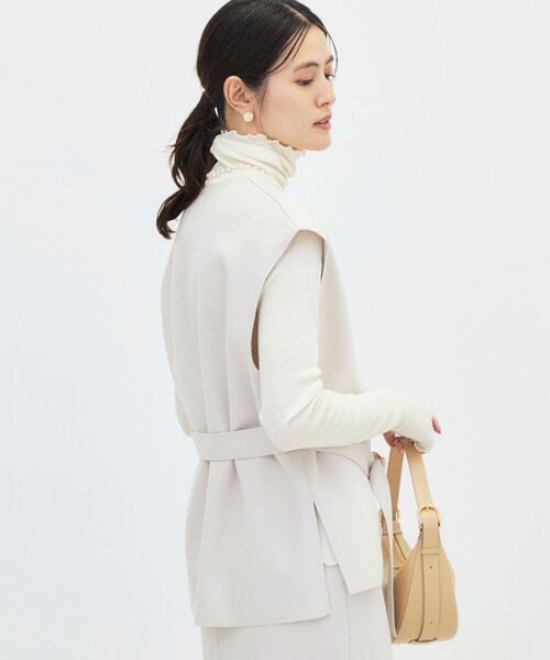新品⭐︎euw nuance collar gilet ジレ アイボリー 白 Nuance Collar