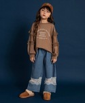 tシャツ 「WEB限定」チュール切替長袖Tシャ...の詳細画像2