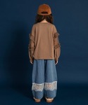 tシャツ 「WEB限定」チュール切替長袖Tシャ...の詳細画像4