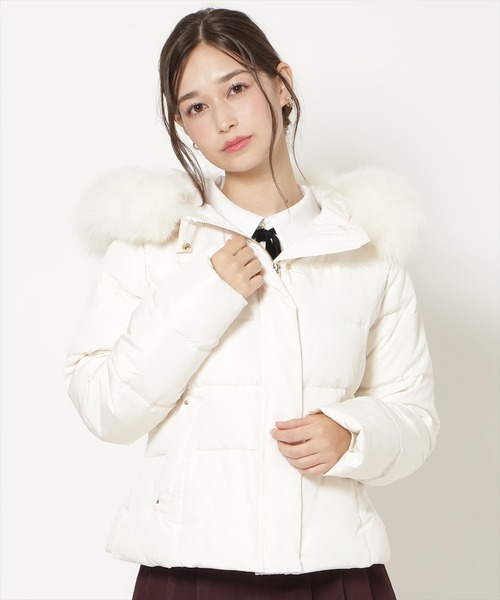 DIESEL ファー付きホワイトダウンコート WILLSELECTION（ウィルセレクション） ダウンコート ダウンジャケット